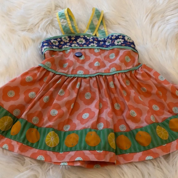 MATILDA JANE PONTOON TOP TUNIC FRUIT TOP SZ 2